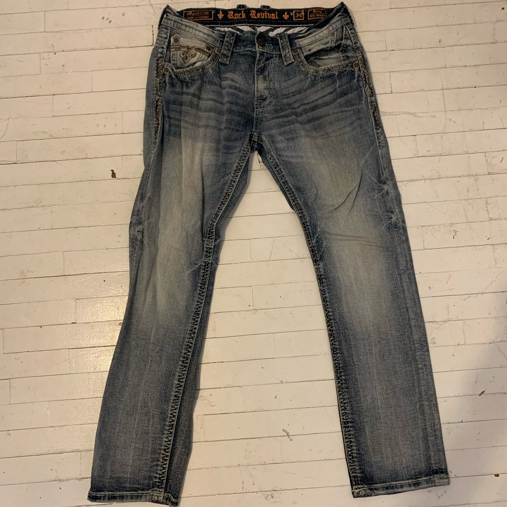 men’s rock revival jeans